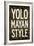 Yolo Mayan Style Humor-null-Framed Art Print