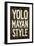 Yolo Mayan Style Humor-null-Framed Art Print