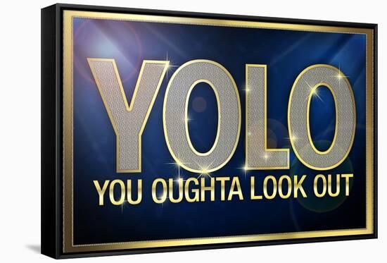 YOLO You Oughta Look Out-null-Framed Stretched Canvas