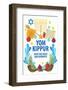 Yom Kippur Decorative Symbols and Graphics for Banner or Greeting Card-rudall30-Framed Photographic Print