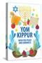 Yom Kippur Decorative Symbols and Graphics for Banner or Greeting Card-rudall30-Stretched Canvas