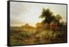 Yon Yellow Sunset Dying in the West-Joseph Farquharson-Framed Stretched Canvas