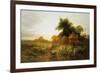 Yon Yellow Sunset Dying in the West-Joseph Farquharson-Framed Giclee Print