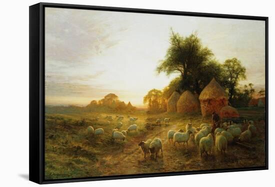 Yon Yellow Sunset Dying in the West-Joseph Farquharson-Framed Stretched Canvas