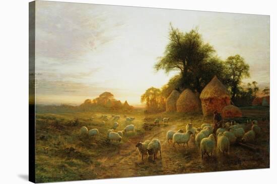 Yon Yellow Sunset Dying in the West-Joseph Farquharson-Stretched Canvas