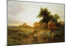 Yon Yellow Sunset Dying in the West-Joseph Farquharson-Mounted Giclee Print