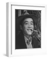 Yonehisa Yamagami, electrician, Manzanar Relocation Center, California, 1943-Ansel Adams-Framed Photographic Print