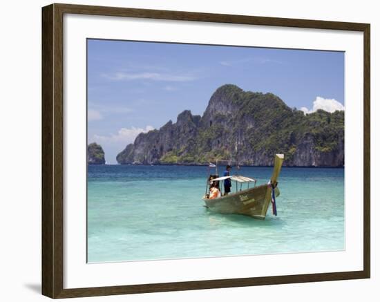 Yong Kasem Beach, Known as Monkey Beach, Phi Phi Don Island, Thailand, Southeast Asia-Sergio Pitamitz-Framed Photographic Print