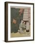 Yong Woman Outside of a Mosquito Net, after 1766-Suzuki Harunobu-Framed Giclee Print