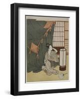 Yong Woman Outside of a Mosquito Net, after 1766-Suzuki Harunobu-Framed Giclee Print