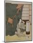 Yong Woman Outside of a Mosquito Net, after 1766-Suzuki Harunobu-Mounted Giclee Print