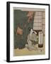 Yong Woman Outside of a Mosquito Net, after 1766-Suzuki Harunobu-Framed Giclee Print