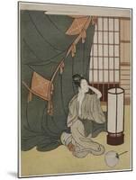 Yong Woman Outside of a Mosquito Net, after 1766-Suzuki Harunobu-Mounted Giclee Print