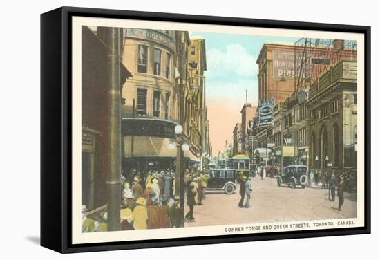 Yonge and Queen Streets, Toronto, Canada-null-Framed Stretched Canvas