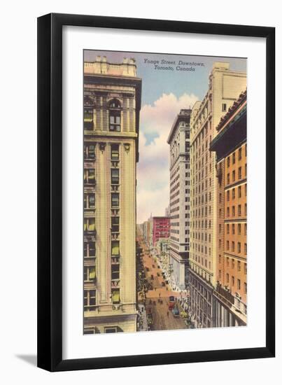 Yonge Street, Downtown Toronto-null-Framed Art Print