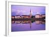 Yonne Riverbanks at Sunset, Auxerre, Yonne, Bourgogne (Burgundy), France, Europe-Guy Thouvenin-Framed Photographic Print