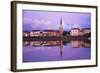 Yonne Riverbanks at Sunset, Auxerre, Yonne, Bourgogne (Burgundy), France, Europe-Guy Thouvenin-Framed Photographic Print