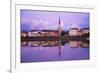 Yonne Riverbanks at Sunset, Auxerre, Yonne, Bourgogne (Burgundy), France, Europe-Guy Thouvenin-Framed Photographic Print