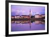 Yonne Riverbanks at Sunset, Auxerre, Yonne, Bourgogne (Burgundy), France, Europe-Guy Thouvenin-Framed Photographic Print