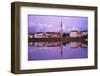 Yonne Riverbanks at Sunset, Auxerre, Yonne, Bourgogne (Burgundy), France, Europe-Guy Thouvenin-Framed Photographic Print
