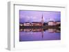 Yonne Riverbanks at Sunset, Auxerre, Yonne, Bourgogne (Burgundy), France, Europe-Guy Thouvenin-Framed Photographic Print