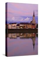 Yonne Riverbanks, Sunset, Auxerre, Yonne, Bourgogne (Burgundy), France, Europe-Guy Thouvenin-Stretched Canvas