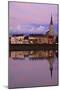 Yonne Riverbanks, Sunset, Auxerre, Yonne, Bourgogne (Burgundy), France, Europe-Guy Thouvenin-Mounted Photographic Print