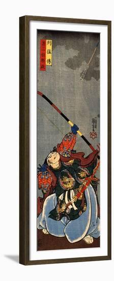 Yorimasa Shooting at the Monster Nuye-Kuniyoshi Utagawa-Framed Premium Giclee Print