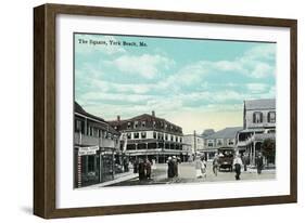 York Beach, Maine - The Square-Lantern Press-Framed Art Print