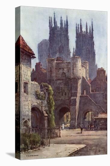 York Bootham Bar-Ernest W Haslehust-Stretched Canvas