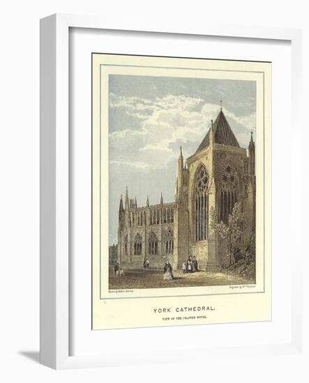 York Cathedral, View of the Chapter House-Hablot Knight Browne-Framed Giclee Print