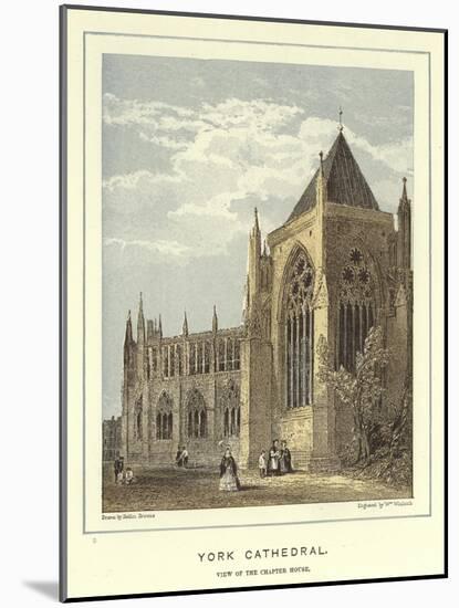 York Cathedral, View of the Chapter House-Hablot Knight Browne-Mounted Giclee Print