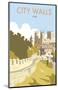 York City Walls - Dave Thompson Contemporary Travel Print-Dave Thompson-Mounted Giclee Print