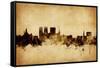 York England Skyline-Michael Tompsett-Framed Stretched Canvas