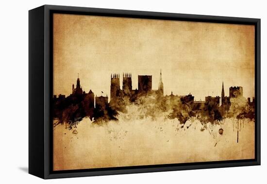 York England Skyline-Michael Tompsett-Framed Stretched Canvas