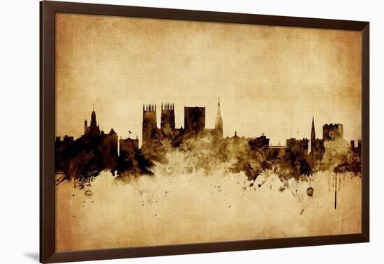 York England Skyline-Michael Tompsett-Framed Art Print