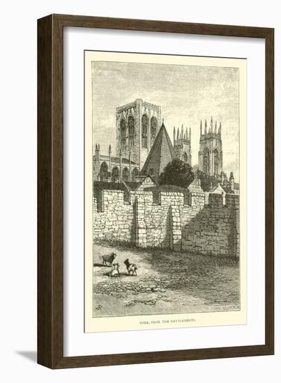 York, from Battlements-null-Framed Giclee Print