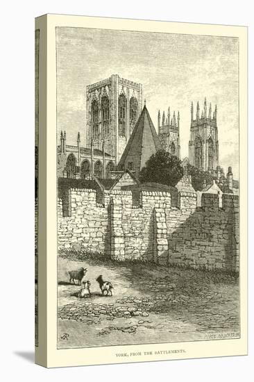 York, from Battlements-null-Stretched Canvas