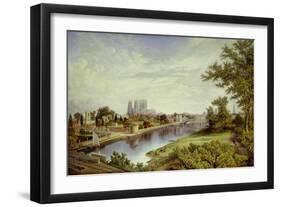 York from Scarborough Railway Bridge-John Bell-Framed Giclee Print