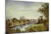 York from Scarborough Railway Bridge-John Bell-Mounted Giclee Print