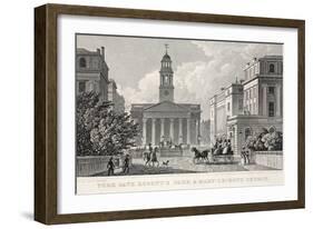 York Gate, Regent's Park and Mary-Le-Bow Church-Thomas Hosmer Shepherd-Framed Giclee Print