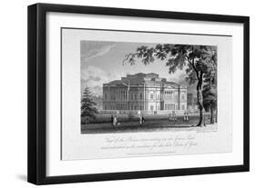 York House and Green Park, Westminster, London, C1800-Samuel Rawle-Framed Giclee Print
