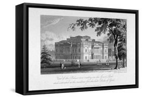 York House and Green Park, Westminster, London, C1800-Samuel Rawle-Framed Stretched Canvas