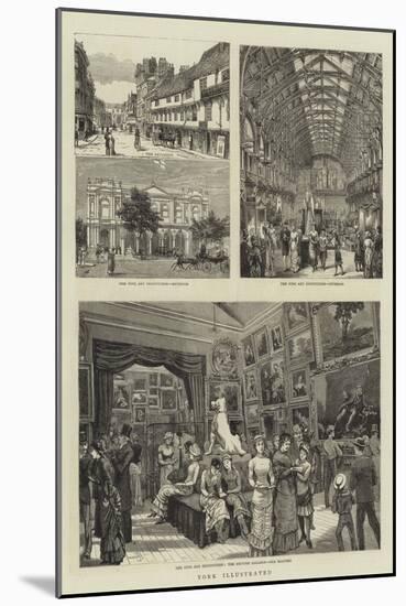 York Illustrated-null-Mounted Giclee Print