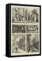 York Illustrated-null-Framed Stretched Canvas