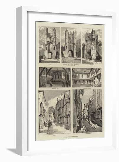 York Illustrated-null-Framed Giclee Print