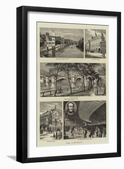 York Illustrated-null-Framed Giclee Print