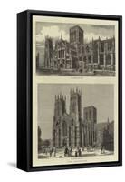 York Illustrated-null-Framed Stretched Canvas