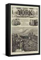 York Illustrated-null-Framed Stretched Canvas