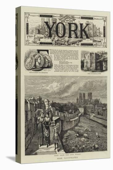 York Illustrated-null-Stretched Canvas